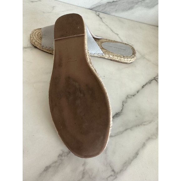 WITCHERY Gray Pebble Slide Sandals Size 40/10 - Picture 2 of 5